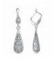 Yoursfs Filigree Teardrop Earrings Leverback