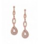 Mariell Micro Pave Chandelier Wedding Earrings