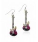 PammyJ Purple Electric Guitar Earrings