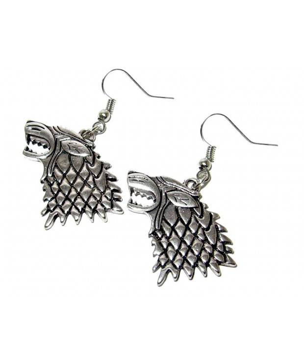 Game Thrones Silver Dangle Earrings