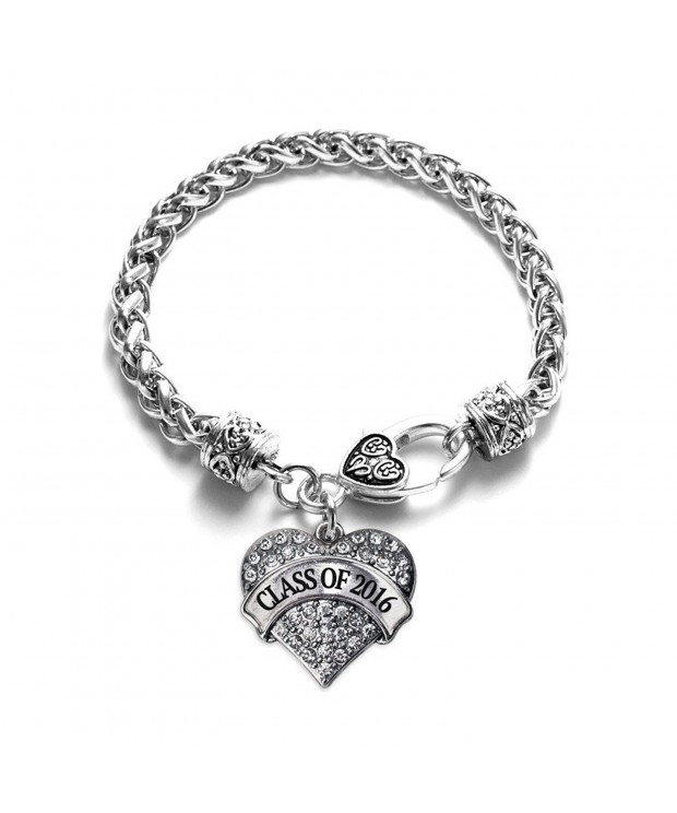 Graduation Classic Silver Crystal Bracelet