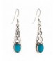Silverly Sterling Simulated Turquoise Earrings