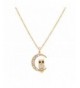 Lux Accessories Quarter Pendant Necklace