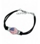President American Novelty Leather Bracelet