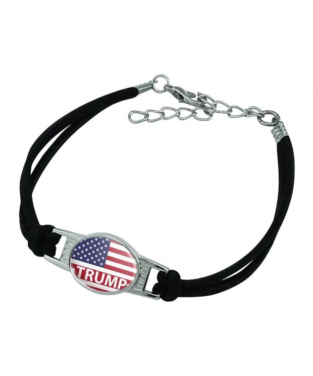 President American Novelty Leather Bracelet