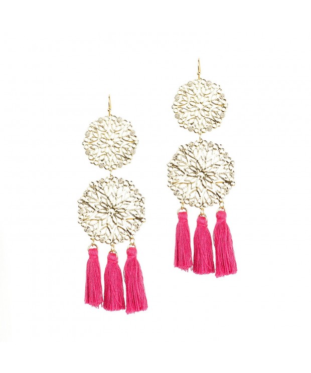 Womens Tassel Earrings Shelby Dillon