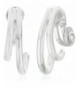 Napier Clean Silver Tone Double Earrings