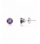 Sterling Genuine Amethyst Earrings included