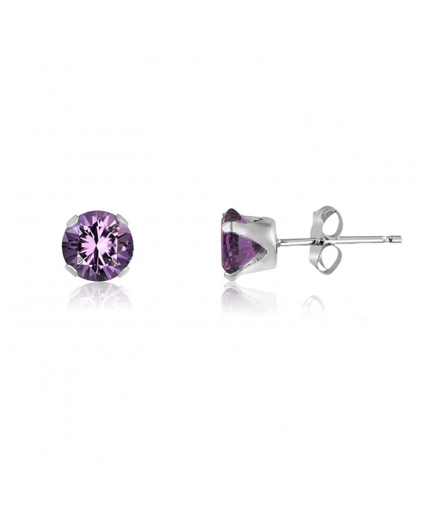 Sterling Genuine Amethyst Earrings included