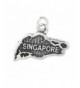 Sterling Silver Oxidized Singapore Travel