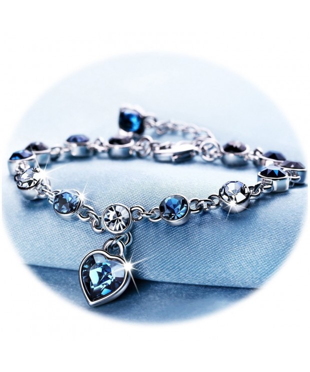 Crystal Bracelet Sapphire Birthstone Eternal
