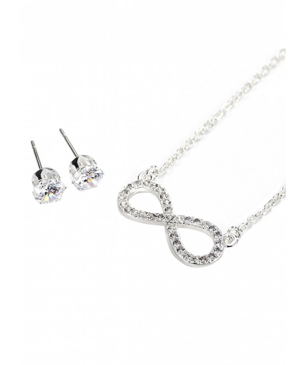 Neoglory Platinum Zirconia Necklaces Sensitive