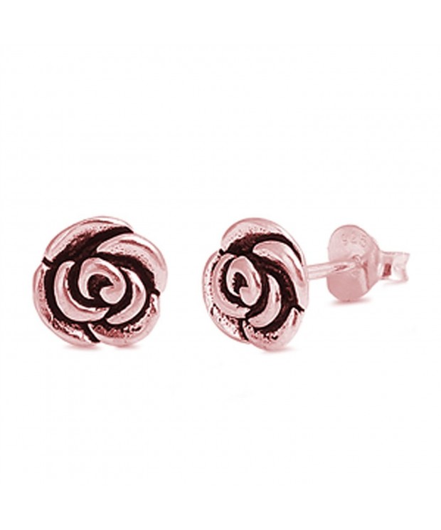 Little Plated Flower Sterling Earrings