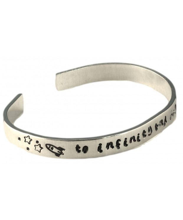 Personalized Bracelet Infinity Stamped Aluminum