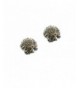 Pewter Hedgehog Earrings Magic Zoo