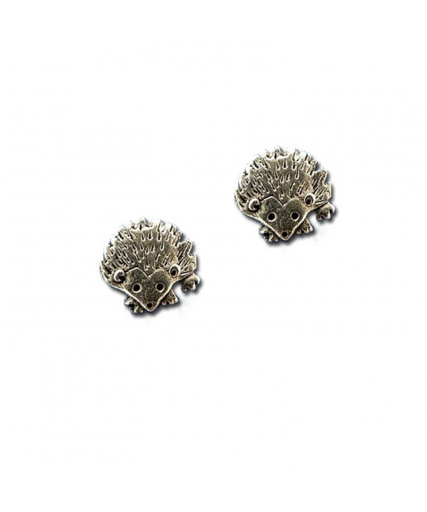 Pewter Hedgehog Earrings Magic Zoo