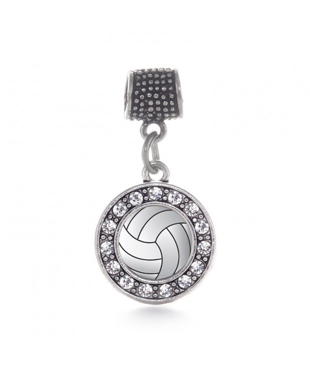Inspired Silver Volleyball Bracelets Compatible