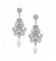 Mariell Gatsby Style Vintage Chandelier Earrings
