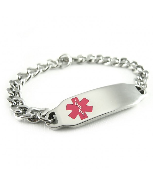 MyIDDr Pre Engraved Customizable Diabetic Bracelet