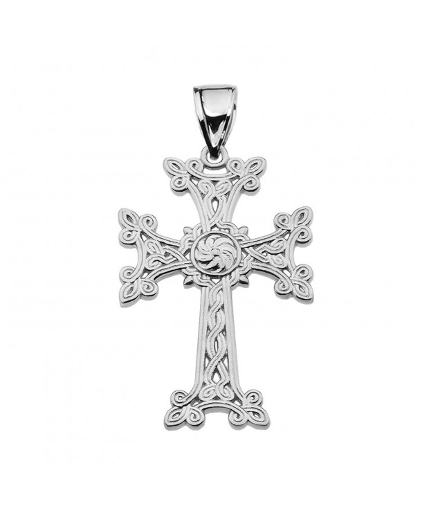 Sterling Eternity Khachkar Armenian Pendant