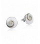 Round Swirl Sterling Silver Earrings