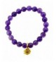 8 5mm Simulated Amethyst Bracelet Charm