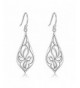 Polished Sterling Filigree Blossom Earrings New