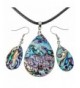 Angel Jewelry Abalone Necklace Earrings