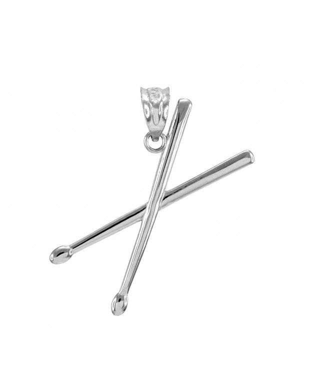 Sterling Silver Sticks Music Pendant