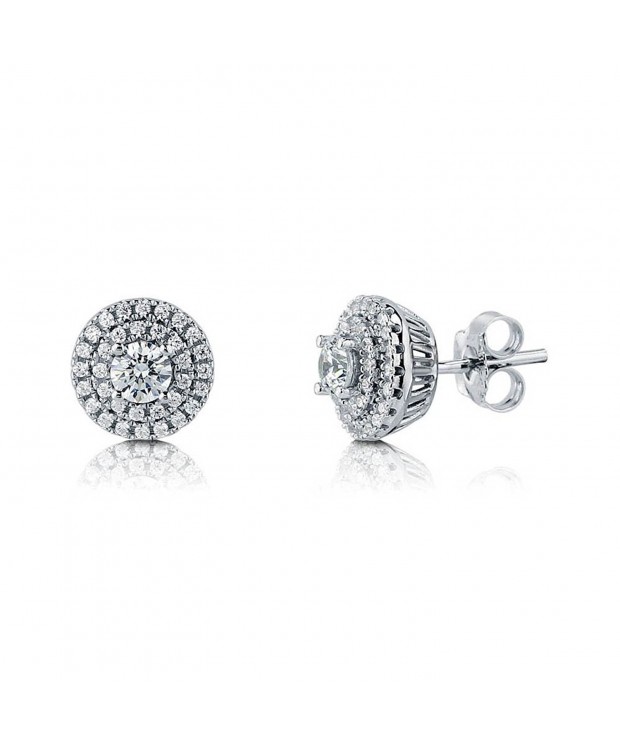 BERRICLE Sterling Earrings Swarovski Zirconia