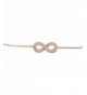 Sterling Infinity Bracelet Simulated Diamonds