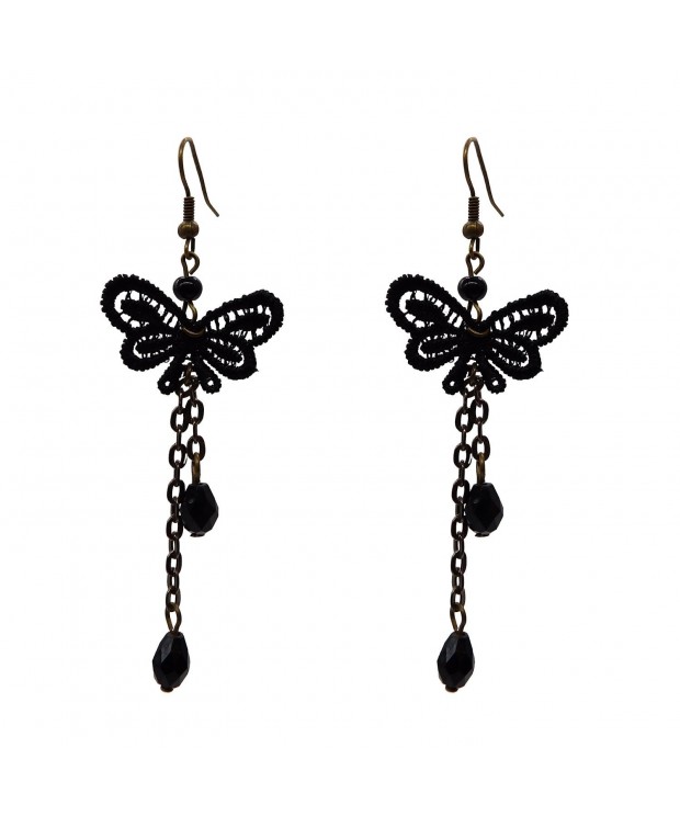 RareLove Lolita Butterfly Fringe Earrings