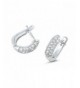 Sterling Silver Simulated Diamond Earrings