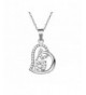 Cos2be Heart Pendant Necklace Zirconia