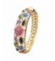 Cloisonn Enamel Flowers Bracelet BGG092