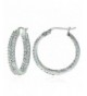 Sterling Silver Zirconia Inside Out Earrings