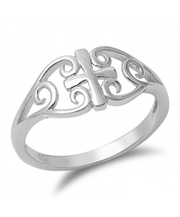 Womens Celtic Filigree Sterling Silver