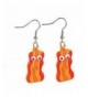 Bacon Googly Yellow Earrings Jewelry