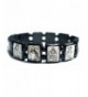 Jesus Black Bohemian Stretch Bracelet