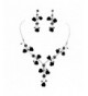 Faceted Crystal Rhinestone Necklace Earring