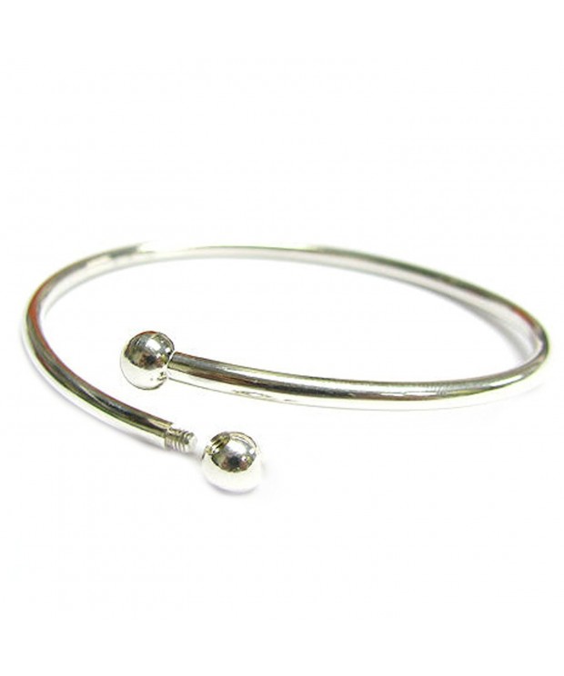 Sterling Silver Bangle Bracelet European