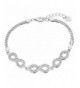 EVER FAITH Sterling Infinity Bracelet