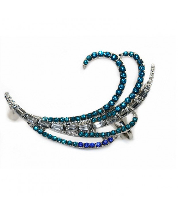 Tabwing Peacock Crystal Cuff Earrings