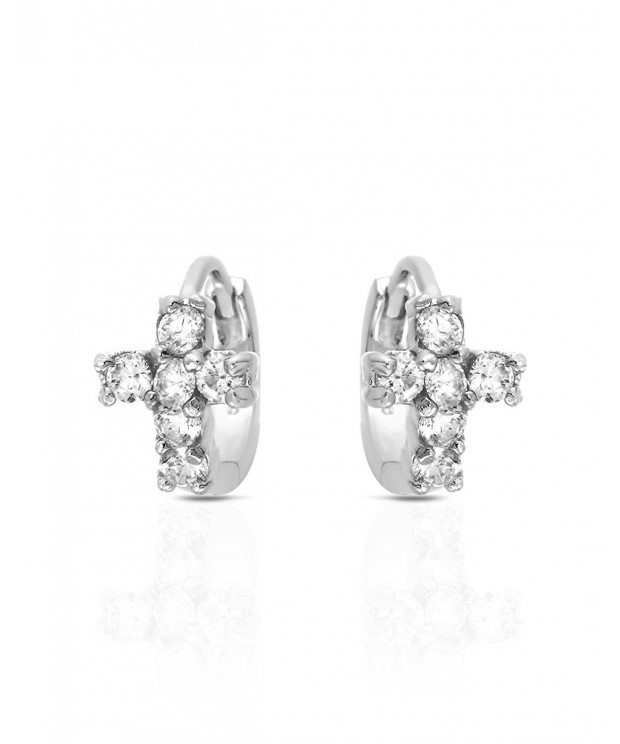 MCS Jewelry Sterling Zirconia Earrings