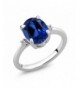 Sterling Silver Simulated Sapphire Available