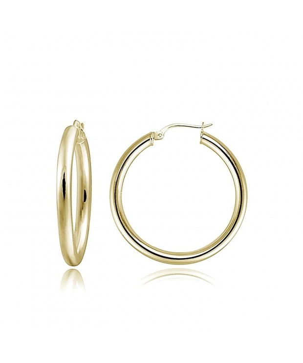 Hoops Loops Sterling Polished Earrings