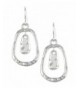 Petite Silver Tone Primitive Irregular Earrings