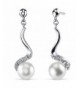 Freshwater Cultured Dangling Earrings Sterling