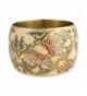 Neutral Floral Bangle Bracelet inches