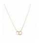 HONEYCAT Interlocking Necklace Minimalist Delicate